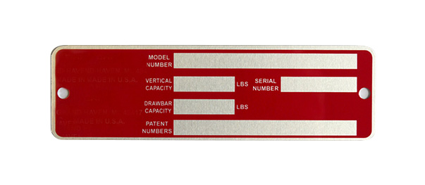 Nameplate-Sample-03 Aluminum Nameplates